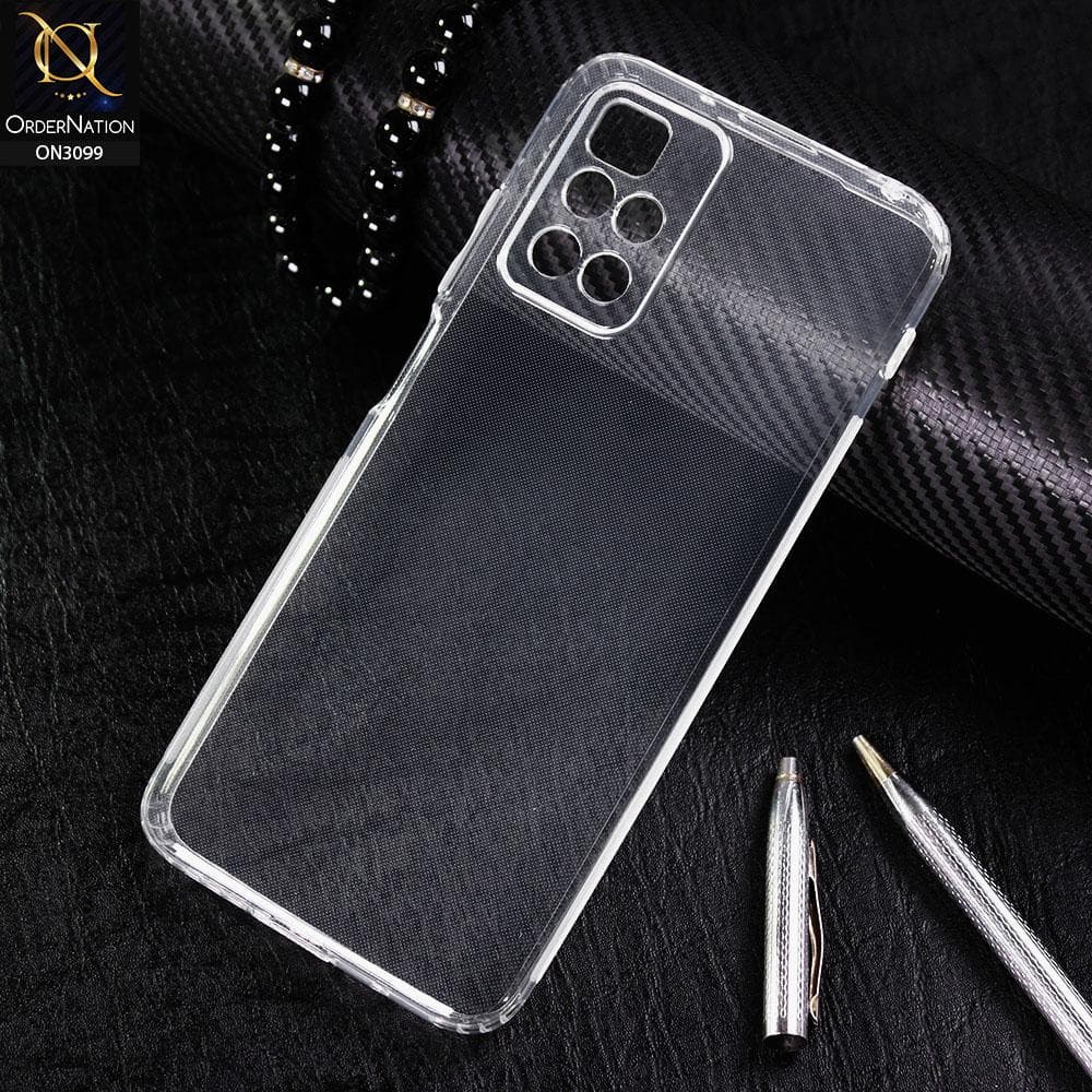 Xiaomi Redmi 10 Cover - Soft 4D Design Shockproof Silicone Transparent Clear Camera Protection Case