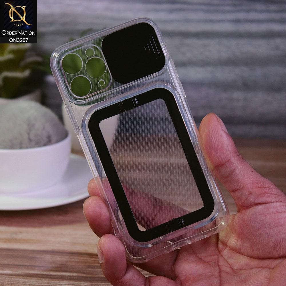 iPhone 11 Pro Max Cover Black Grip Stand Holder Camera