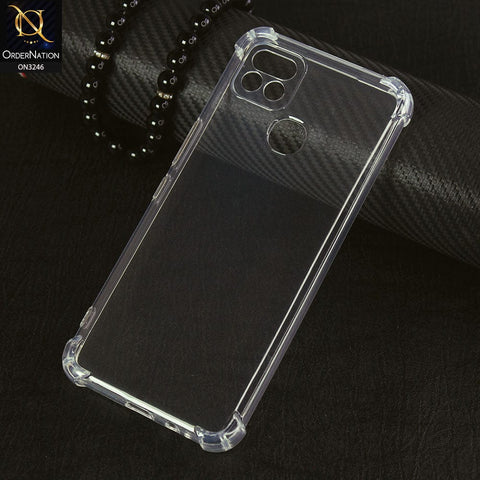 Infinix Hot 10i Cover - Transparent - Soft 4D Design Shockproof Silicone Transparent Clear Case
