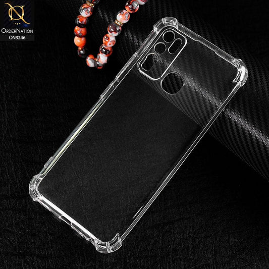 Vivo Y30 Cover - Soft 4D Design Shockproof Silicone Transparent Clear Camera Protection Case