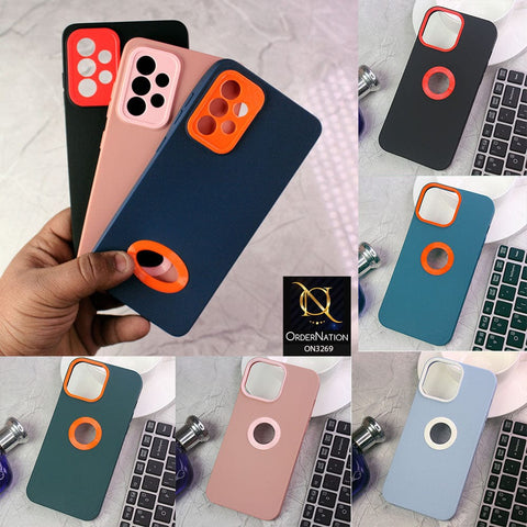iPhone 8 / 7 Cover - Blue - New Soft Protective Silicone Case with Logo Hole