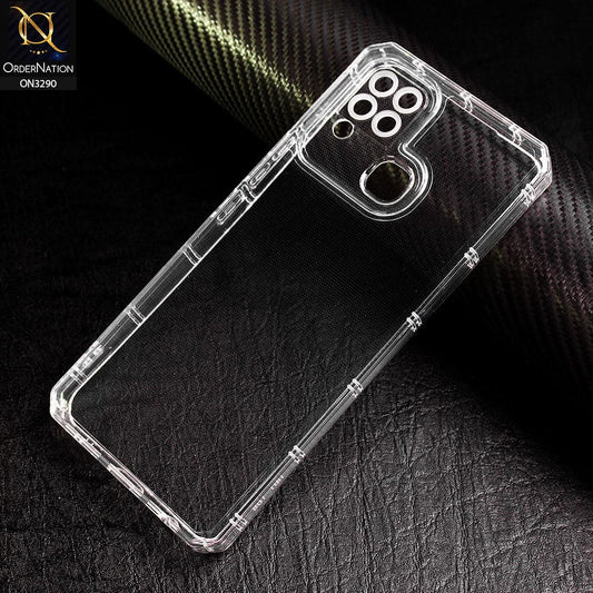Infinix Hot 10T Cover - Four Sided Airbag With Camera Protection Clear Transparent Soft Case