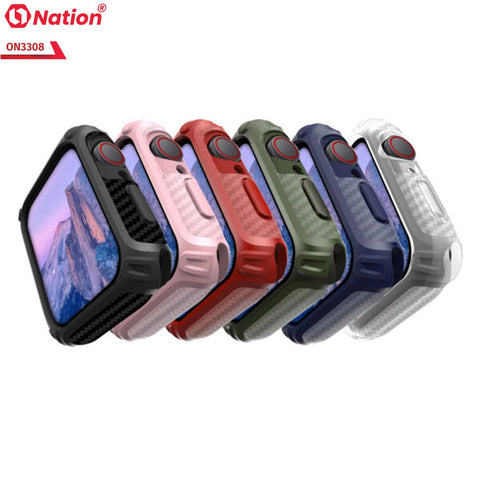 Apple Watch Series 7 (45mm) Cover - Transparent - ONation Quad Element Full Body Protective Soft Case