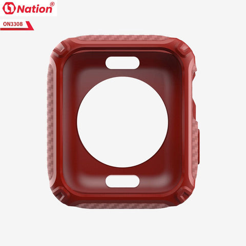 Apple Watch Series 6 (40mm) Cover - Red - ONation Quad Element Full Body Protective Soft Case