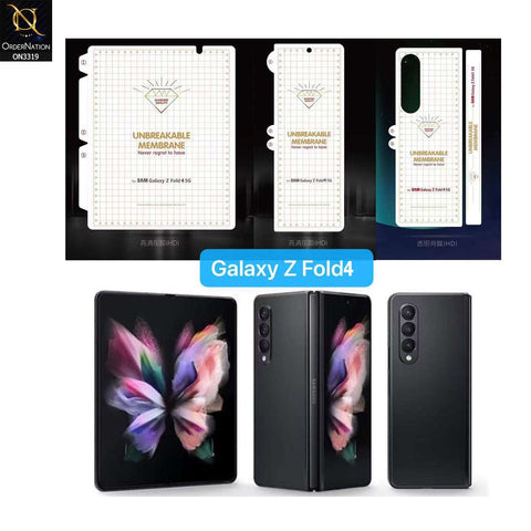 Samsung Galaxy Z Fold 3 5G Protector - 360° Transparent Full Body Unbreakable Protective Film Sticker Cover