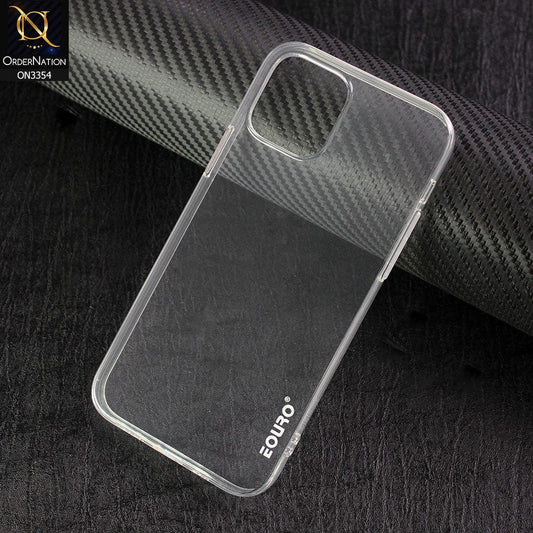 iPhone 12 Pro Cover - Transparent - EOURO Shock Resistant Soft Silicone Camera Protection Case