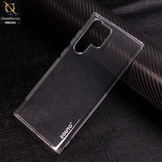 Samsung Galaxy S22 Ultra 5G Cover - Transparent - EOURO Shock Resistant Soft Silicone Camera Protection Case
