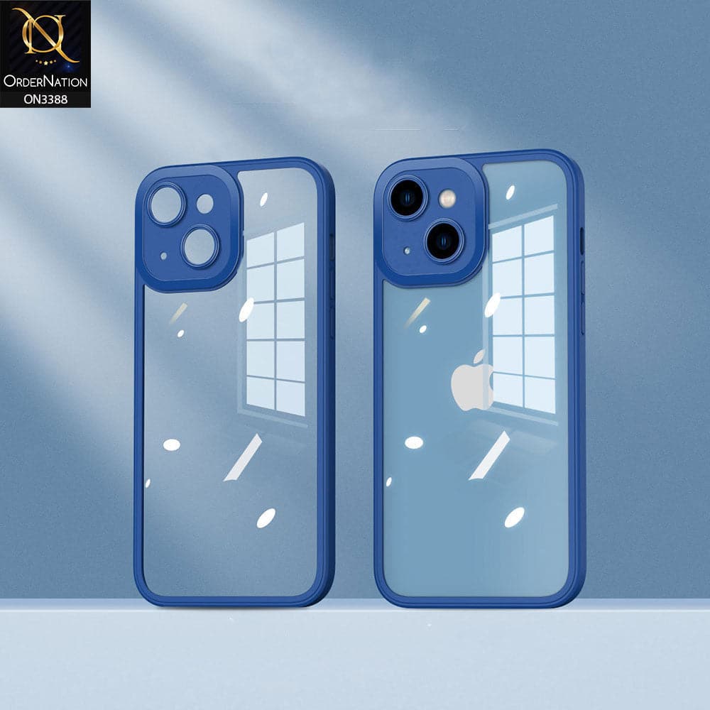 transparent cover for iphone 13 blue