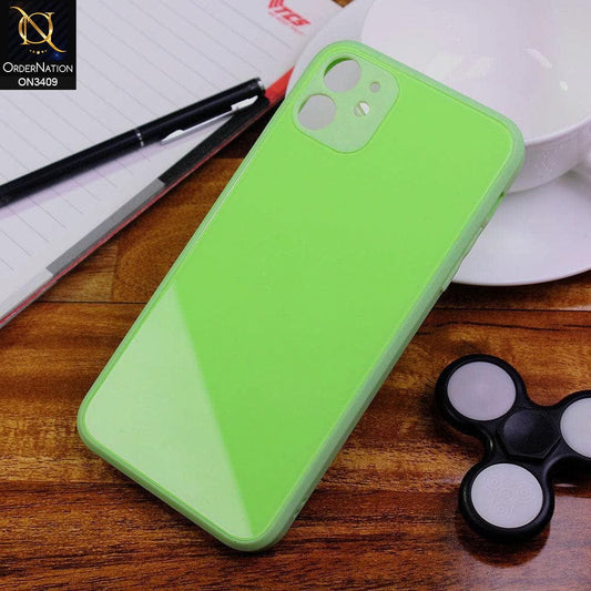 iPhone 11 - Neon Green - New Glossy Shine Soft Borders Camera Protection Back Case
