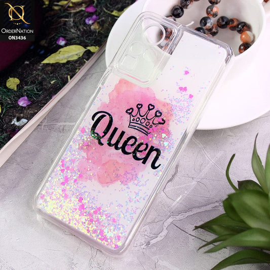 Infinix Zero X Cover - Design 1 - Trendy Cute Design Soft Silicone Bling Sparkle Moving  Liquid Glitter Case