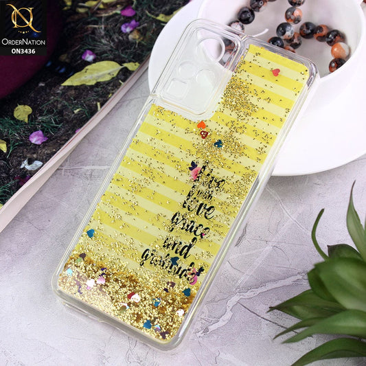 Infinix Zero Xi Cover - Design 3 - Trendy Cute Design Soft Silicone Bling Sparkle Moving  Liquid Glitter Case