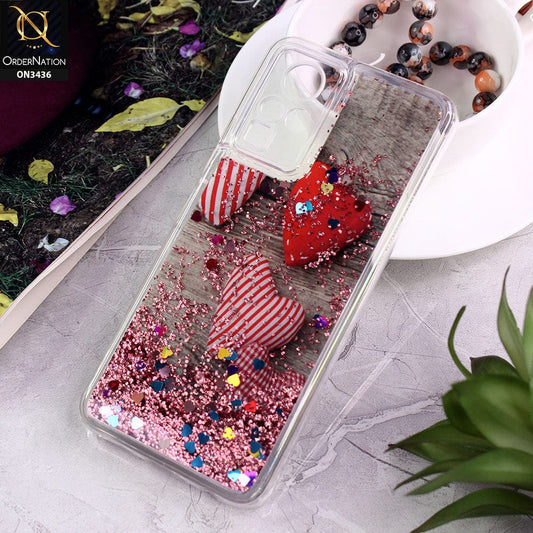 Infinix Zero Xi Cover - Design 4 - Trendy Cute Design Soft Silicone Bling Sparkle Moving  Liquid Glitter Case