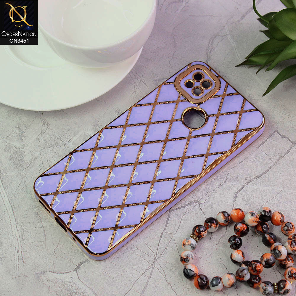 LEYAN Cover Flip Portafoglio Per Xiaomi Redmi 9C / 9C NFC - Custodia In Pelle PU Con Motivo Rilievo E Slot Carte - Rosa Oro - 2