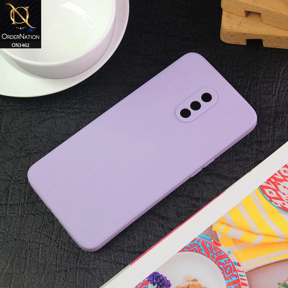 OnePlus 6T Cover Purple Soft Silicone Camera Protection Case