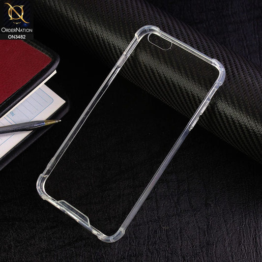iPhone 6s Plus / 6 Plus Cover - Transparent - Soft TPU Borders Shockproof Bumper Transparent Case