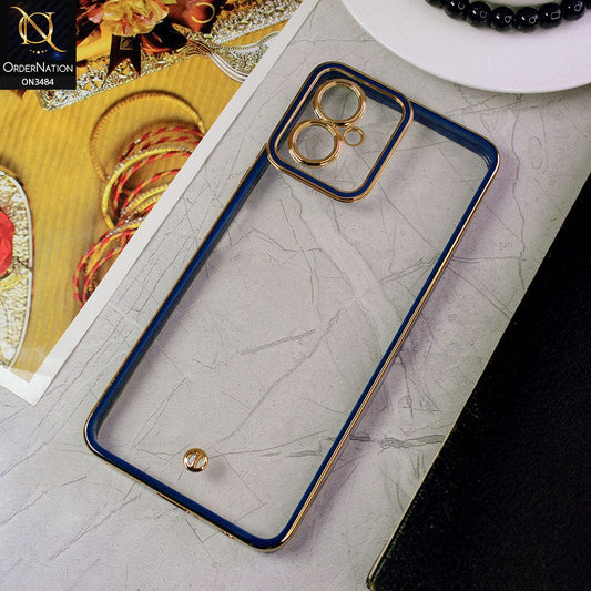 Tecno Camon 19 Neo Cover - Blue - New Electroplated Side Borders Camera Protection Case