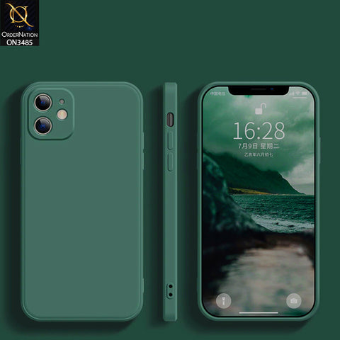 Xiaomi Redmi 10C Cover - Dark Green - ONation Silica Gel Series - HQ Liquid Silicone Elegant Colors Camera Protection Soft Case