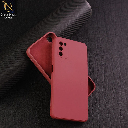 Samsung Galaxy A02s Cover - Red - ONation Silica Gel Series - HQ Liquid Silicone Elegant Colors Camera Protection Soft Case