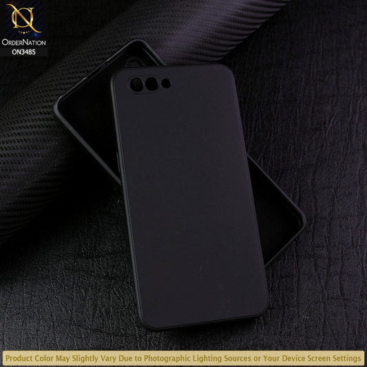 Oppo A3s Cover - Black - ONation Silica Gel Series - HQ Liquid Silicone Elegant Colors Camera Protection Soft Case