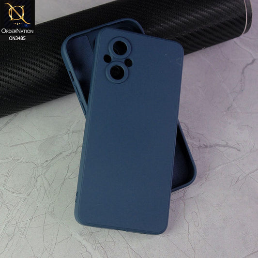 Oppo F21 Pro 5G Cover - Blue - ONation Silica Gel Series - HQ Liquid Silicone Elegant Colors Camera Protection Soft Case