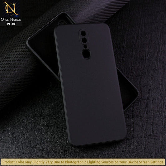 Oppo A9 / A9x Cover - Black - ONation Silica Gel Series - HQ Liquid Silicone Elegant Colors Camera Protection Soft Case