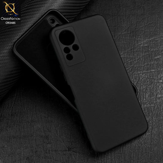 Infinix Note 12 G88  Cover - Black - ONation Silica Gel Series - HQ Liquid Silicone Elegant Colors Camera Protection Soft Case