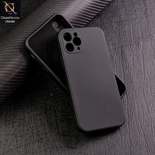 iPhone 11 Pro Max Cover - Black - ONation Silica Gel Series - HQ Liquid Silicone Elegant Colors Camera Protection Soft Case
