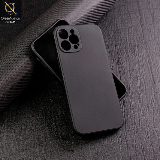 iPhone 12 Pro Max Cover - Black - ONation Silica Gel Series - HQ Liquid Silicone Elegant Colors Camera Protection Soft Case