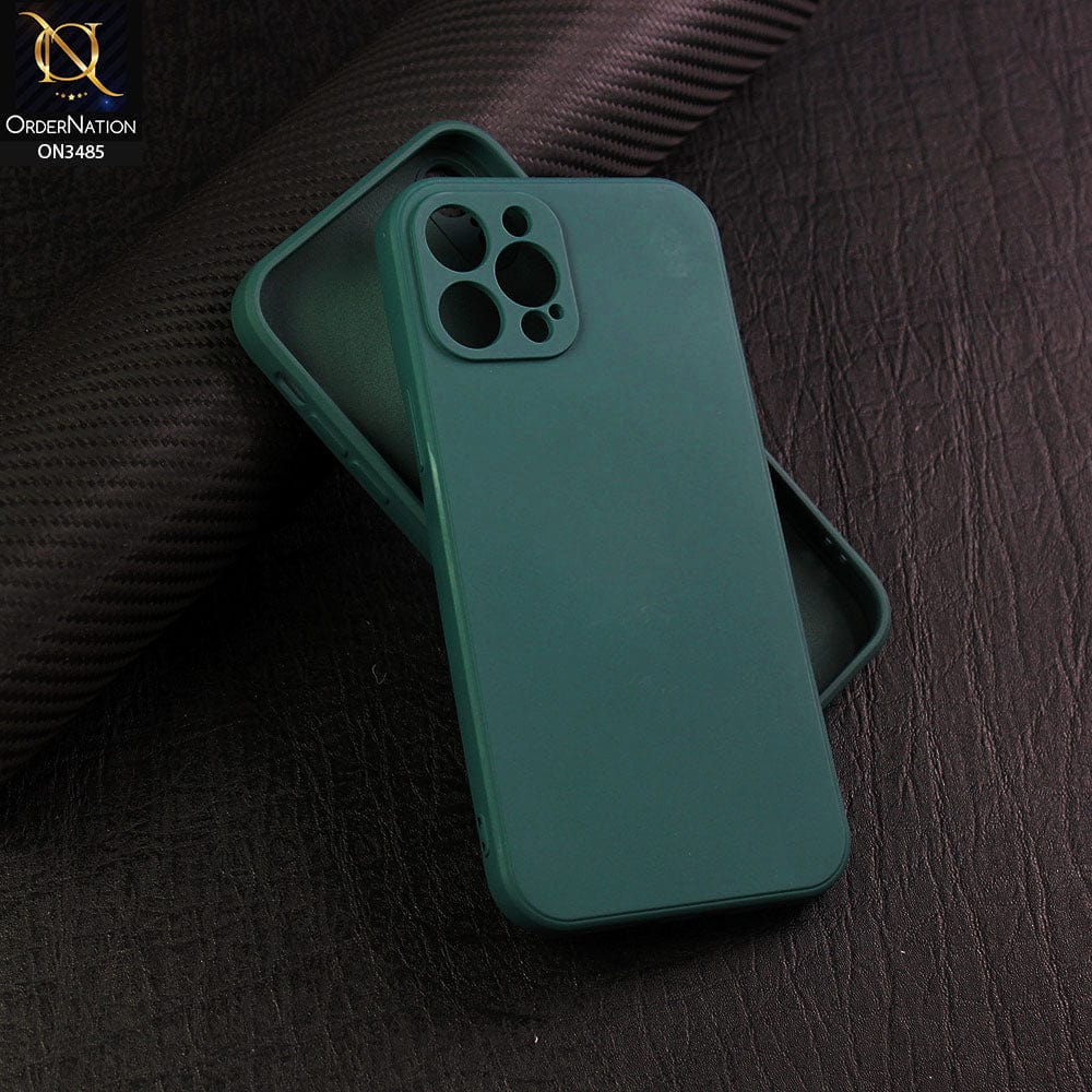 iPhone 12 Pro Max Cover Dark Green ONation Silica Gel Series