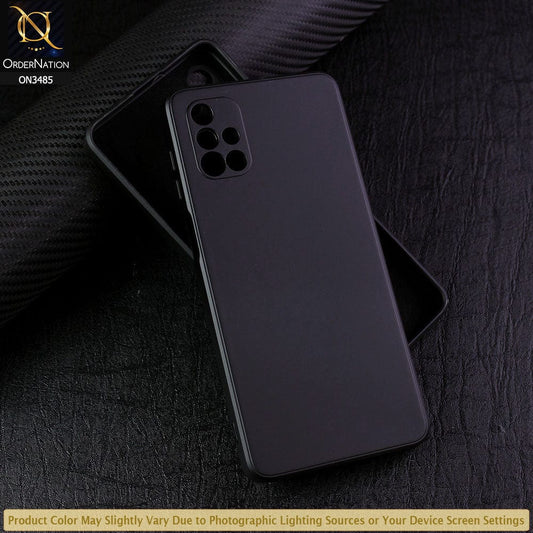 Samsung Galaxy M51 Cover - Black - ONation Silica Gel Series - HQ Liquid Silicone Elegant Colors Camera Protection Soft Case