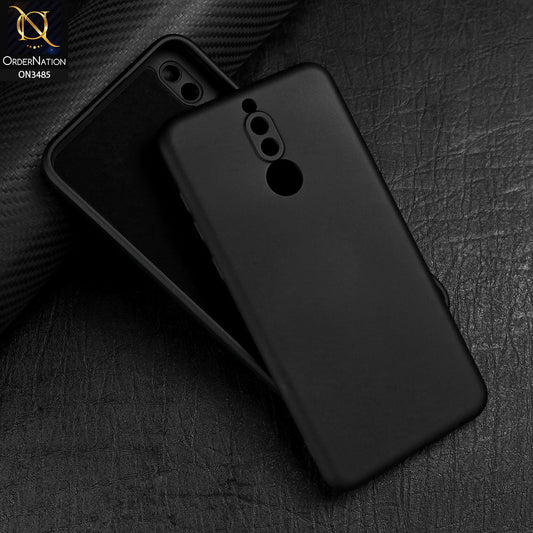 Huawei Mate 10 Lite  Cover - Black - ONation Silica Gel Series - HQ Liquid Silicone Elegant Colors Camera Protection Soft Case