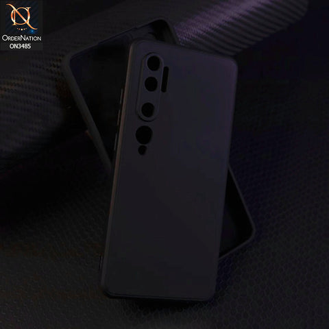 Xiaomi Mi Note 10 Pro Cover - Black - ONation Silica Gel Series - HQ Liquid Silicone Elegant Colors Camera Protection Soft Case