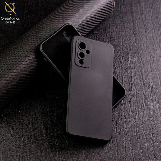 OnePlus 9 Cover - Black - ONation Silica Gel Series - HQ Liquid Silicone Elegant Colors Camera Protection Soft Case