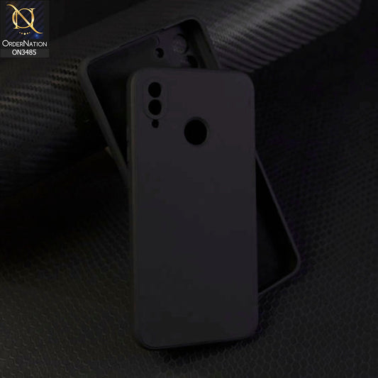 Huawei P20 Lite Cover - Black - ONation Silica Gel Series - HQ Liquid Silicone Elegant Colors Camera Protection Soft Case