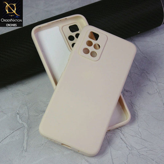 Xiaomi Redmi 10 2022 Cover - Off-White (Not Pure White) - ONation Silica Gel Series - HQ Liquid Silicone Elegant Colors Camera Protection Soft Case