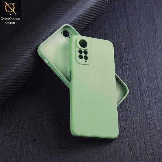 Xiaomi Redmi Note 11 Cover - Light Green - ONation Silica Gel Series - HQ Liquid Silicone Elegant Colors Camera Protection Soft Case