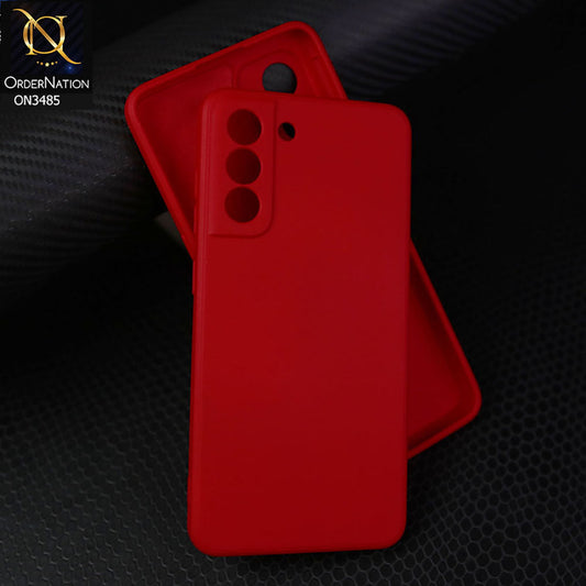 Samsung Galaxy S21 FE 5G Cover - Dark Red - ONation Silica Gel Series - HQ Liquid Silicone Elegant Colors Camera Protection Soft Case