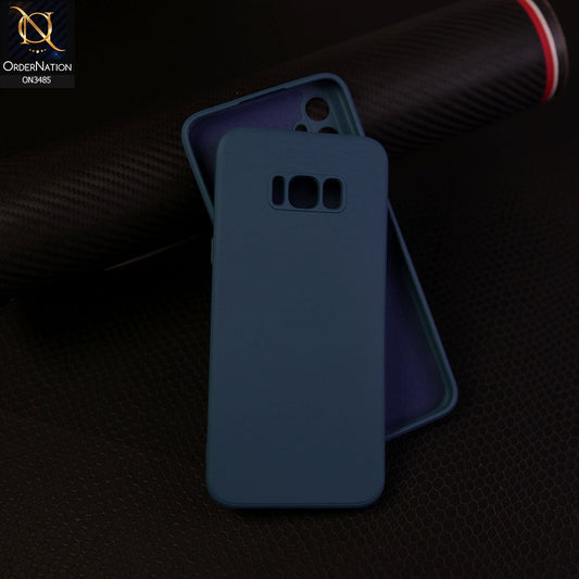 Samsung Galaxy S8 Plus - Blue- ONation Silica Gel Series - HQ Liquid Silicone Elegant Colors Camera Protection Soft Case