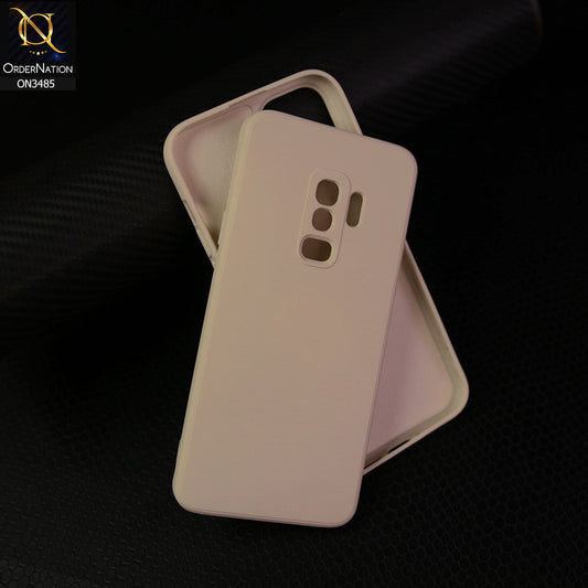 Samsung Galaxy S9 Plus Cover - Off White - ONation Silica Gel Series - HQ Liquid Silicone Elegant Colors Camera Protection Soft Case