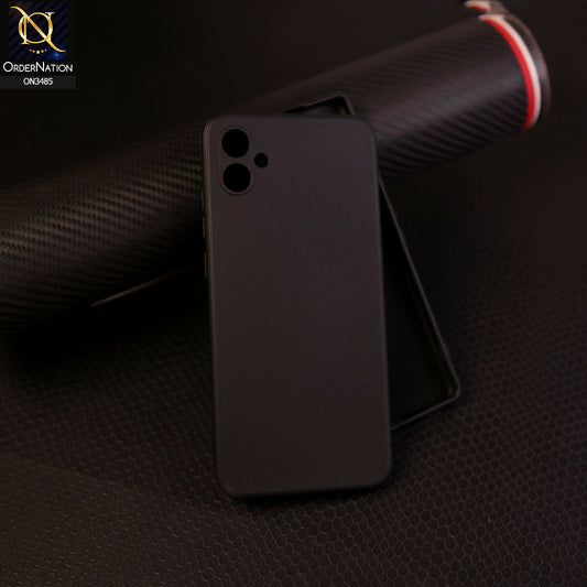 Samsung Galaxy A04e - Black - ONation Silica Gel Series - HQ Liquid Silicone Elegant Colors Camera Protection Soft Case