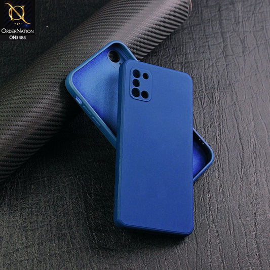 Samsung Galaxy A31 Cover - Blue - ONation Silica Gel Series - HQ Liquid Silicone Elegant Colors Camera Protection Soft Case U6