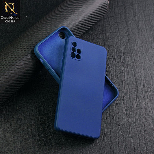 Samsung Galaxy M31s Cover - Blue - ONation Silica Gel Series - HQ Liquid Silicone Elegant Colors Camera Protection Soft Case