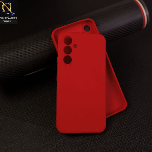 Samsung Galaxy A54 5G - Dark Red - ONation Silica Gel Series - HQ Liquid Silicone Elegant Colors Camera Protection Soft Case