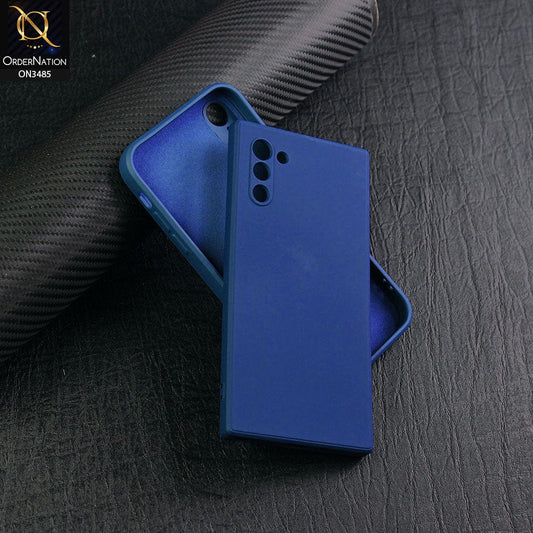 Samsung Galaxy Note 10 Cover - Blue - ONation Silica Gel Series - HQ Liquid Silicone Elegant Colors Camera Protection Soft Case