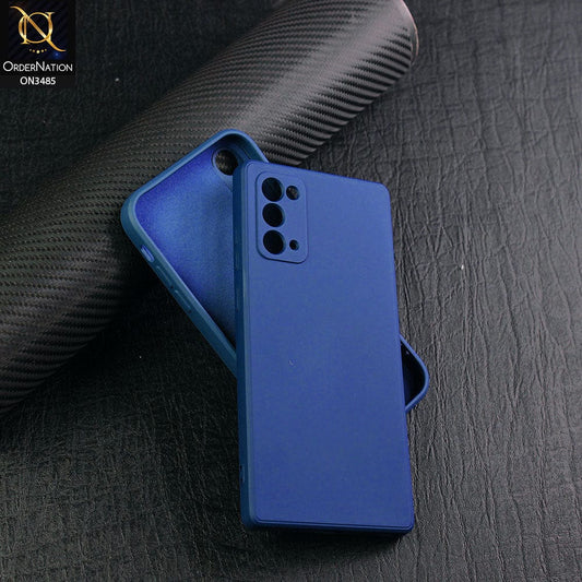 Samsung Galaxy Note 20 Cover - Blue - ONation Silica Gel Series - HQ Liquid Silicone Elegant Colors Camera Protection Soft Case