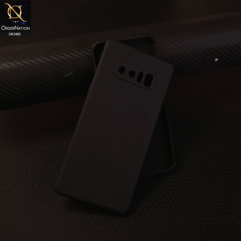 Samsung Galaxy Note 8 - Black - ONation Silica Gel Series - HQ Liquid Silicone Elegant Colors Camera Protection Soft Case