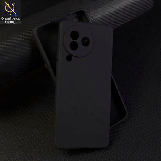 Xiaomi Civi 3 Cover - Black - ONation Silica Gel Series - HQ Liquid Silicone Elegant Colors Camera Protection Soft Case