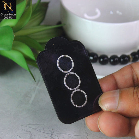 Samsung Galaxy Z Fold 4 5G Protector - Silver - New Stylish Diamond Cut Camera Lens Scratch-Resistant Glass Protector