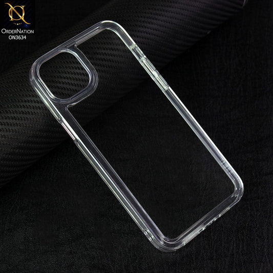 iPhone 14 Plus Cover - Transparent -  Premium Quality No Yellowing Drop Tested Tpu+Pc Clear Soft Edges