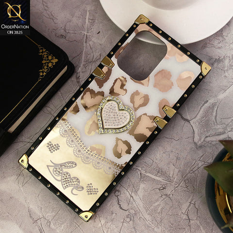 Infinix Hot 30 Play Cover - Design 2 - Heart Bling Diamond Glitter Soft TPU Trunk Case With Ring Holder
